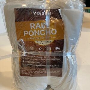 NIP Set of 8 Clear Rain Ponchos